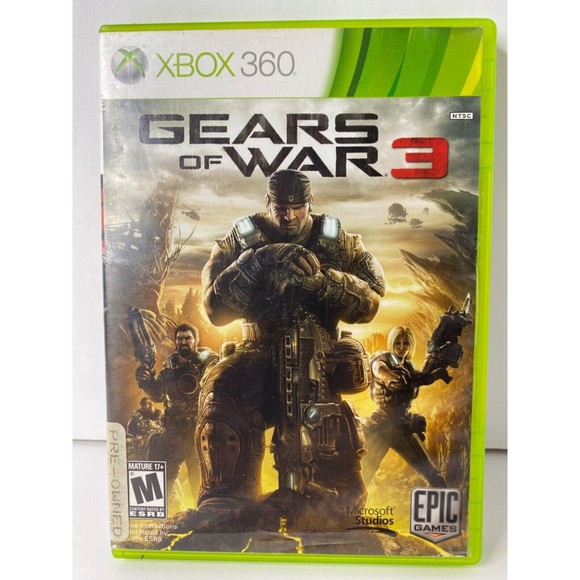 Gears of War 3 Microsoft Xbox 360, 2011 - NO MANUAL Used Tested and Working - Picture 1 of 5